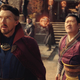 Strange and Wong look to the skies, concerned.